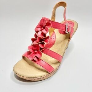 New B.o.c Coral Evita Wedge Sandal US 6